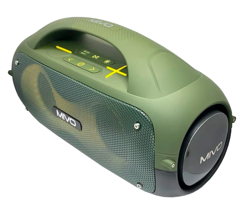 Портативная Bluetooth колонка  Mivo M24 Green портативная bluetooth колонка с проектором звездного неба mivo m16