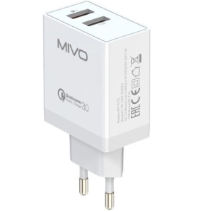 фото Зарядное устройство mivo mp-321q quick charger 30w (2 usb)