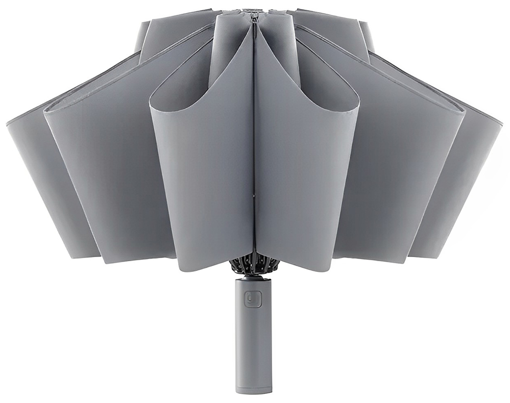 Зонт с светодиодным фонариком Xiaomi 90 Points Automatic Umbrella With LED Flashlight Grey Ninetygo