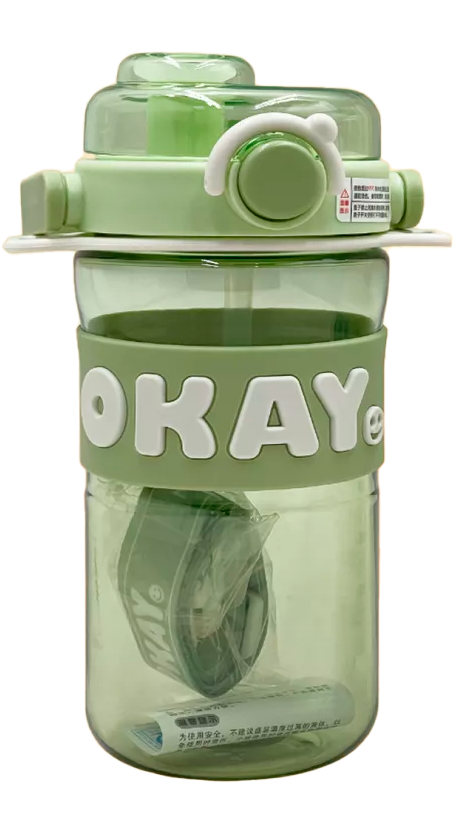 Бутылка для воды Modengo Okay Double Drink Plastic Cup (A0115) Green Modengo - фото 1