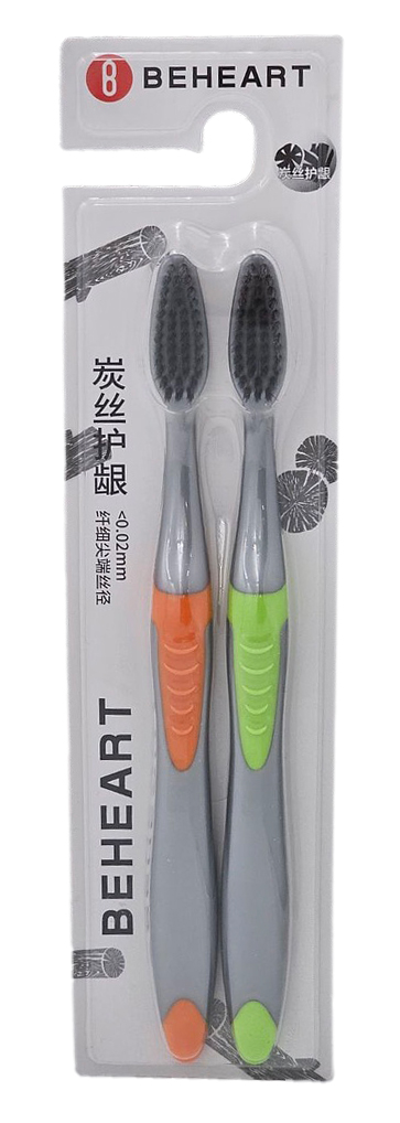 Набор зубных щеток Xiaomi Beheart Carbon Wire Gingival Protection Toothbrush T101 (2pcs) набор щёток зубных colgate neo средней жёсткости 3 шт