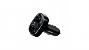 Baseus T-Typed MP3 Car Charger S-09A Black (CCTM-01) КАРКАМ