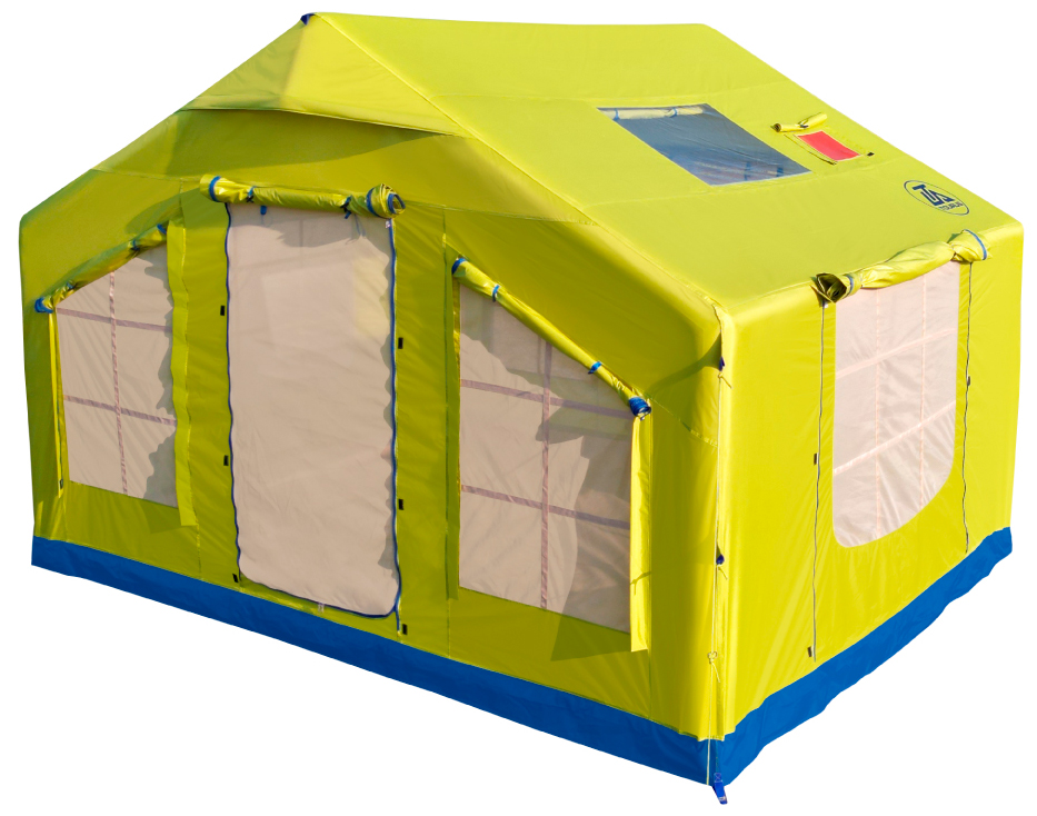 Купить Tourus Inflatable Camping Tent 320×250×220cm Yellow and Blue TS-IT06