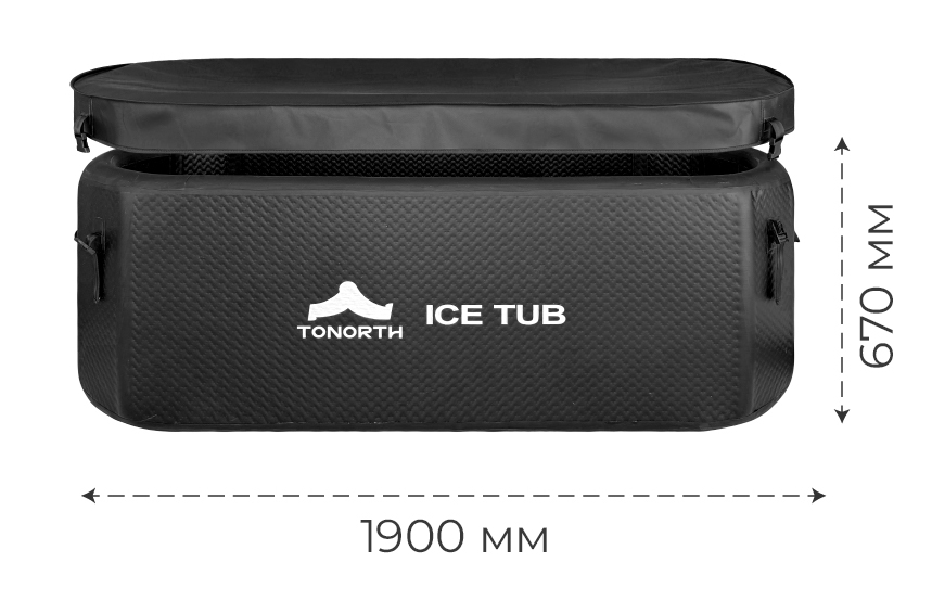 Купить Tonorth Inflatable Ice Tub 190x76x67cm 668L (TS-HCP05) Black
