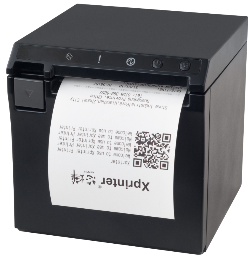 Термопринтер для печати чеков Xprinter XP-R330H (USB, LAN) Черный термопринтер dymo letratag lt 100h