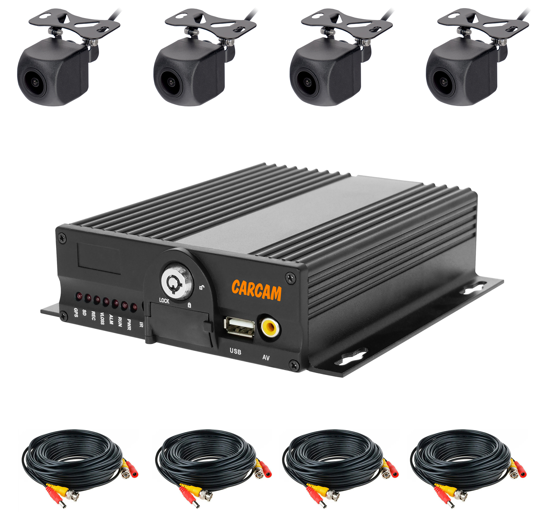 Купить Комплект мониторинга транспорта CARCAM MVR KIT 4422/141X4/DC-BNCX20