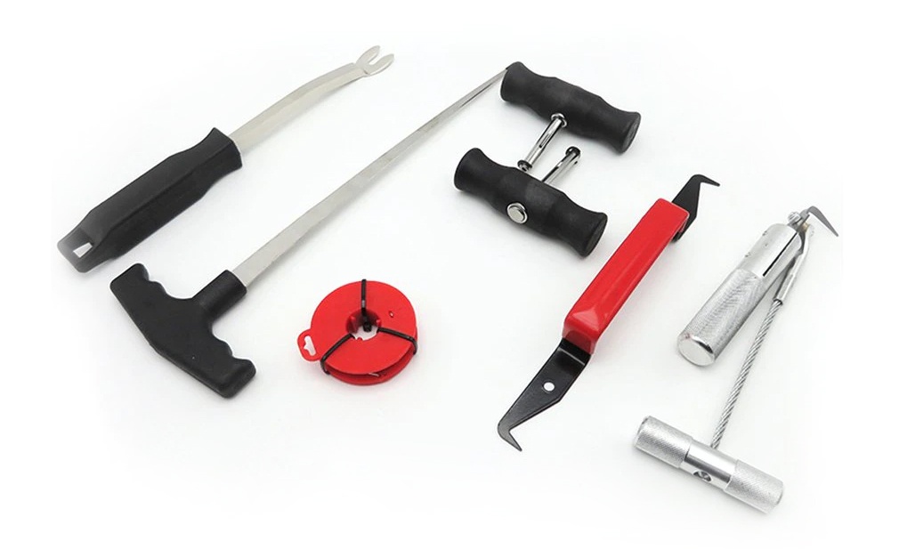 Набор инструментов для демонтажа лобового стекла CARCAM LOCKOUT TOOL, 7 шт. контропора для демонтажа масляного насоса bmw car tool