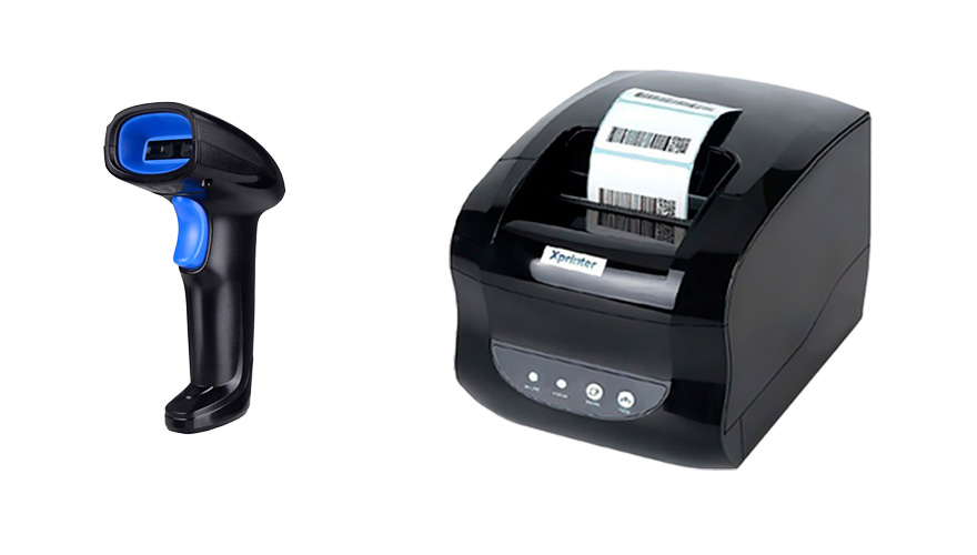 Комплект для сканирования и печати штрих-кодов  Xprinter KIT 365B/1100DW Xprinter