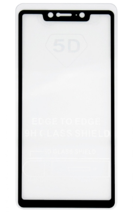 Защитное стекло для Xiaomi Mi 8SE с рамкой 9H Full Glue без упаковки КАРКАМ