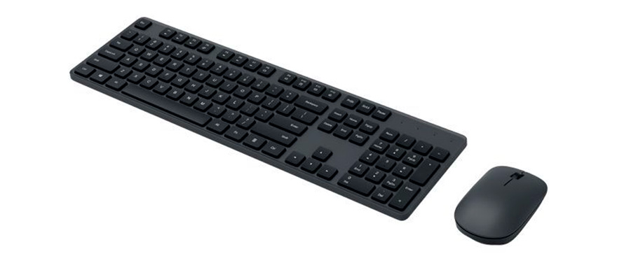 Клавиатура и мышь беспроводные Xiaomi Mi Wireless Keyboard and Mouse Set (WXJS01YM) Black клавиатура oklick 840s wireless bluetooth keyboard