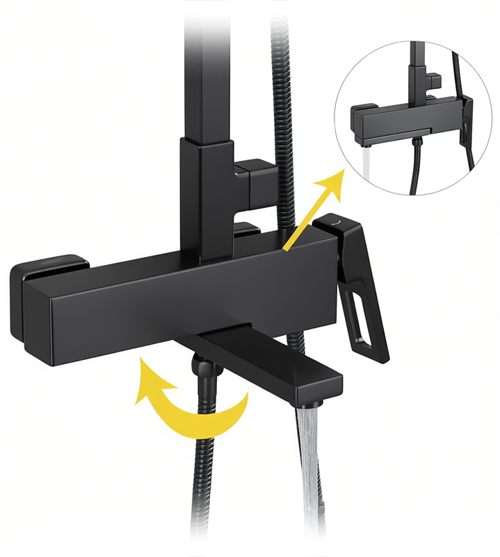 Купить Dominion Душевая Система (61227-GA) Графит