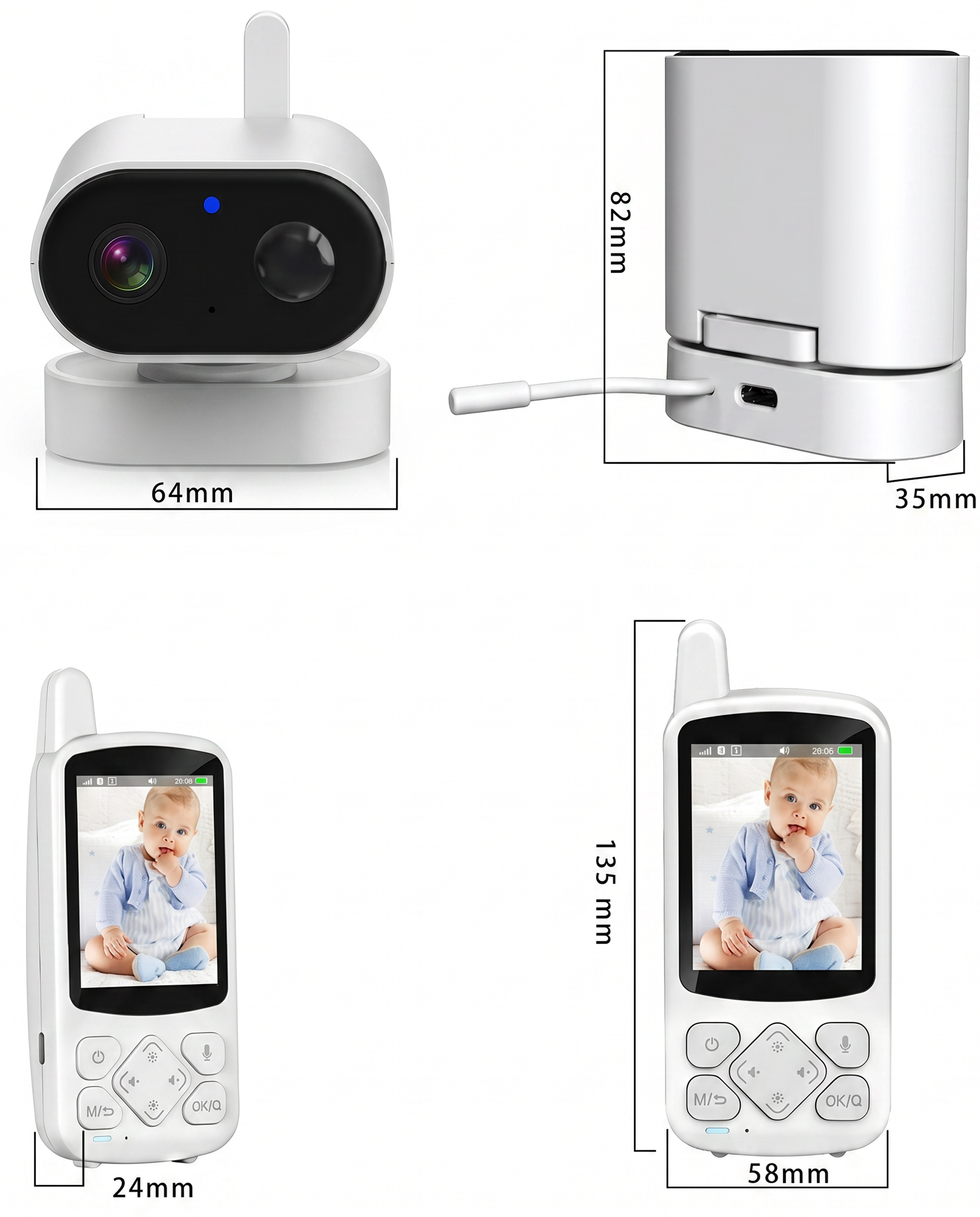 Купить CARCAM Wireless Baby Monitor Camera (XMABM800)