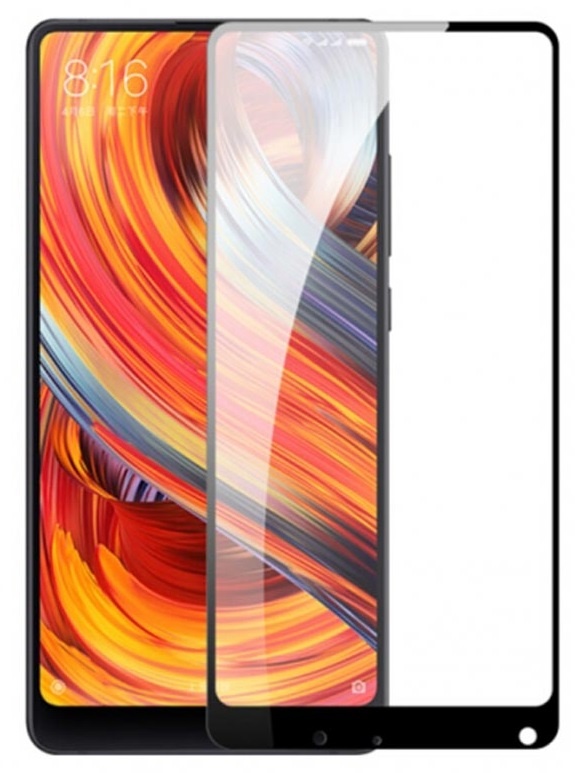 Защитное стекло для Xiaomi Mi Mix 2S с рамкой 9H Full Glue без упаковки КАРКАМ