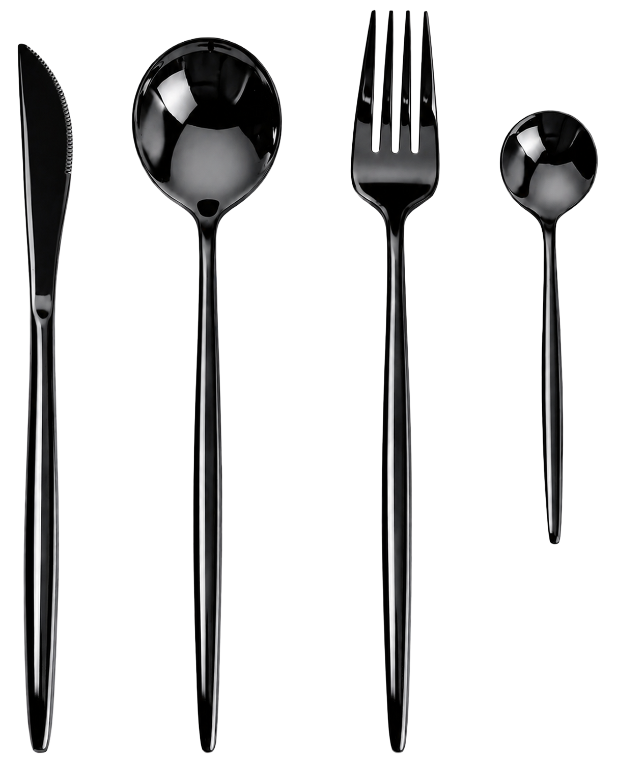 Купить набор столовых приборов Xiaomi Maison Maxx Modern Flatware Set Black