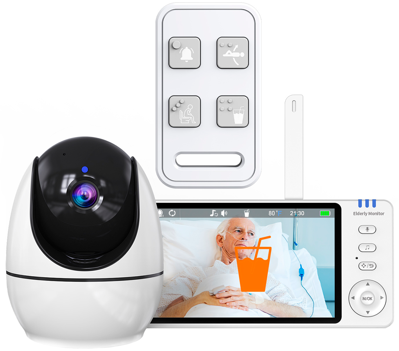Купить CARCAM Wireless Elderly Monitor PTZ Camera Alarm SOS (XMABM520)