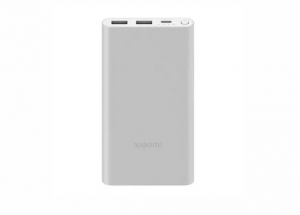 Внешний аккумулятор Xiaomi Mi Power Bank 3 10000 mAh (PB100DZM) Silver внешний аккумулятор perfeo power bank waterfall 30000mah white pf d0176