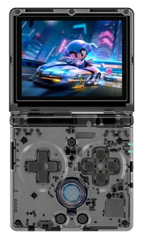 Портативная игровая консоль Anbernic Portable Game Console RG35XXSP Black Transparent