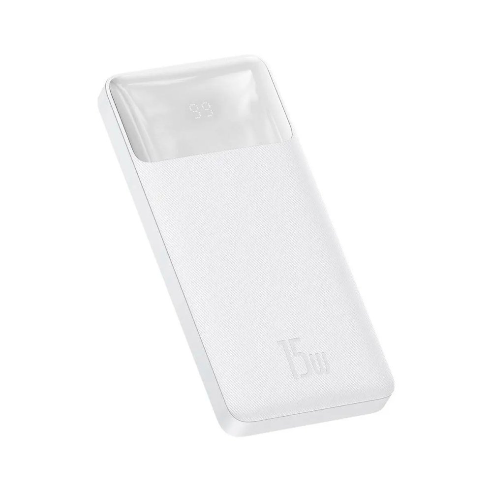 Внешний аккумулятор Baseus Bipow Digital Display 10000mah 15W White (PPDML-I02)