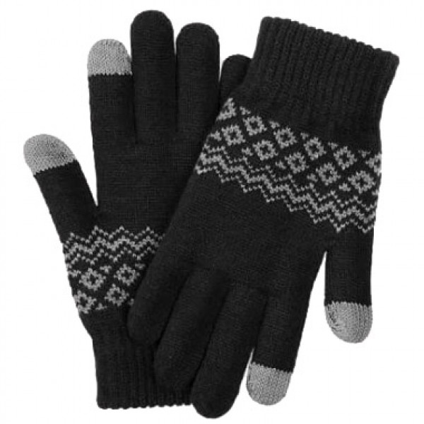 фото Перчатки для сенсорных экранов xiaomi fo touch gloves black каркам