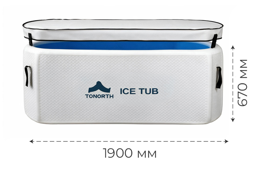 Купить Tonorth Inflatable Ice Tub 190x76x67cm 668L (TS-BCP04) White