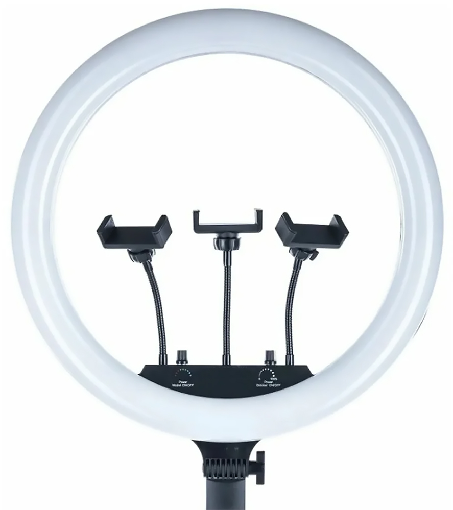 Кольцевая лампа RGB LED Soft Ring Ligth MJ-18 45cm (без штатива) КАРКАМ - фото 1