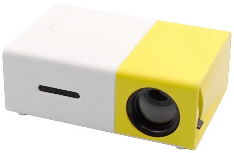 Карманный цифровой проектор Uniс YG-300 Yellow-White проектор samsung sp lsp9tua white sp lsp9tuaxru
