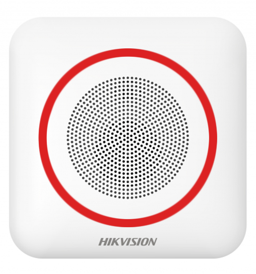 Беспроводной внутренний SIP-оповещатель Hikvision DS-PS1-II-WE/(Red)(RU)