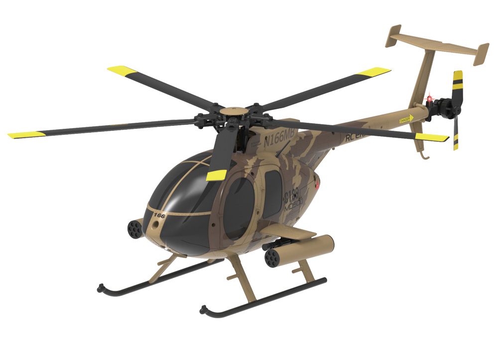 Радиоуправляемый вертолет RC ERA C189 MD500 Gyro Stabilized Helicopter Military camouflage RC ERA - фото 1