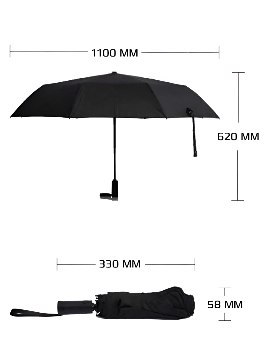 Купить Xiaomi Daily Elements Automatic Folding Umbrella (DE05YS004) Silent Night Black