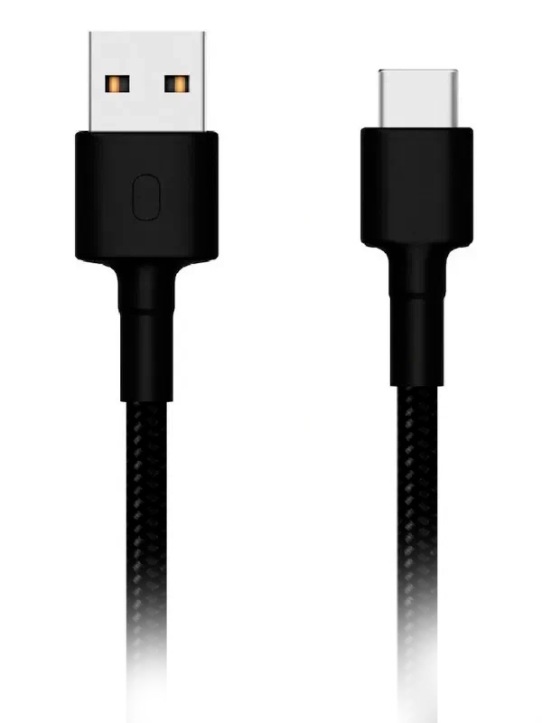Кабель Xiaomi Mi USB/Type-C Braided Cable 1m (SJX10ZM) Black, Аксессуары для телефонов и планшетов 