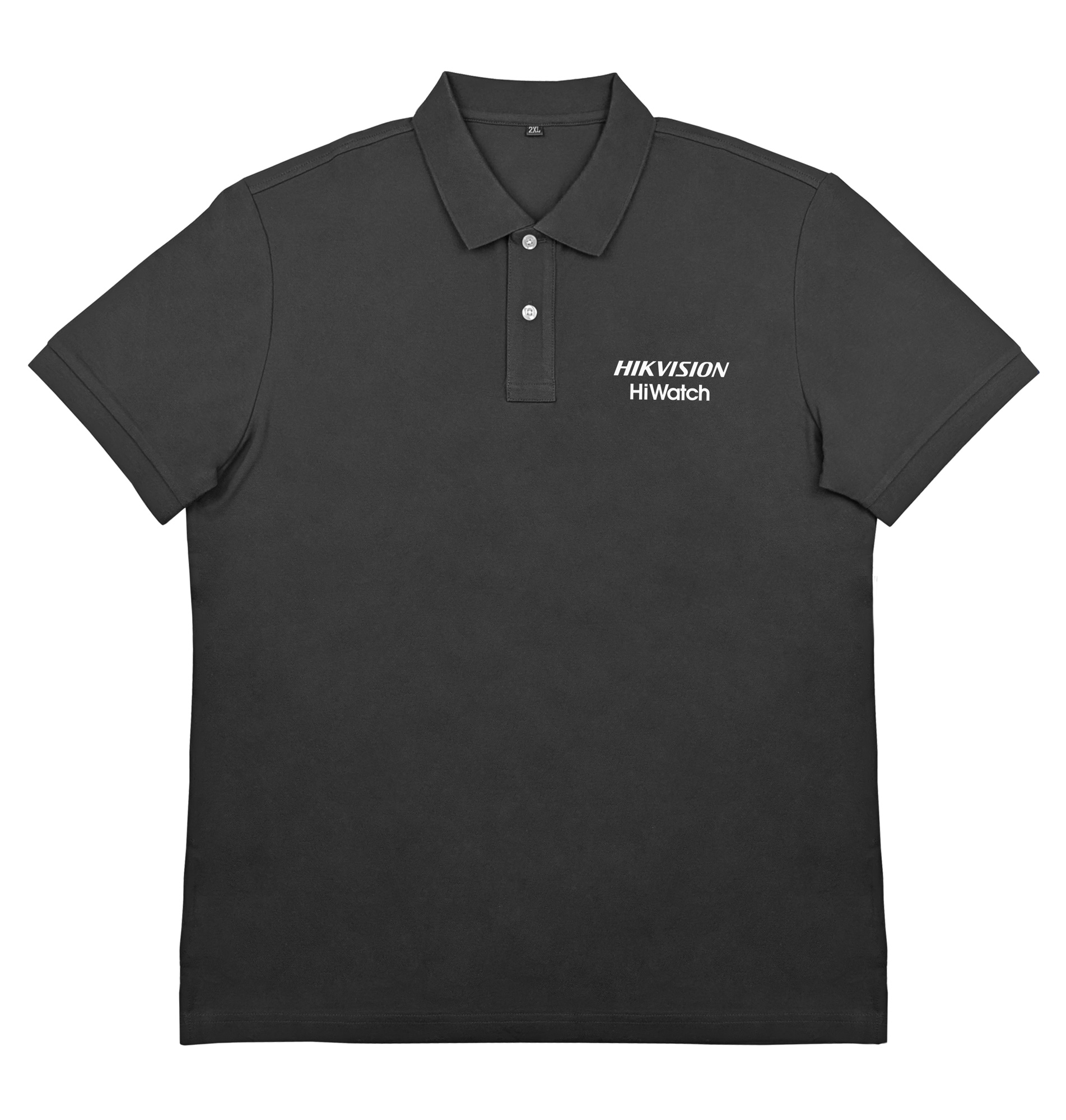 Купить Hikvision/Hiwatch Рубашка с воротником поло черная, XXL