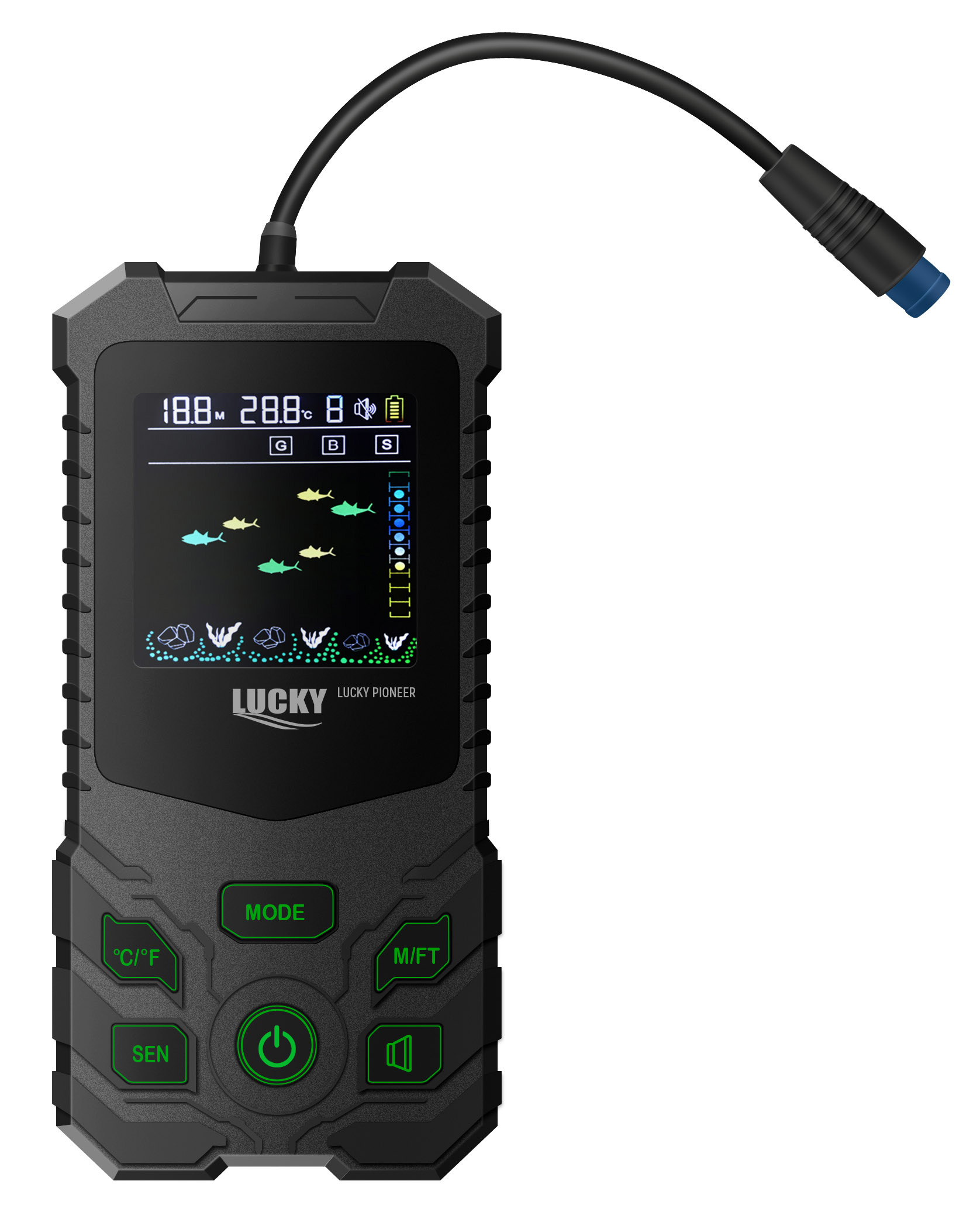 Проводной эхолот LUCKY Portative Echo Sounder FF1200-T