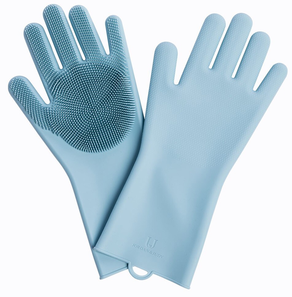фото Силиконовые перчатки для уборки xiaomi silicone cleaning glove blue (hh674)