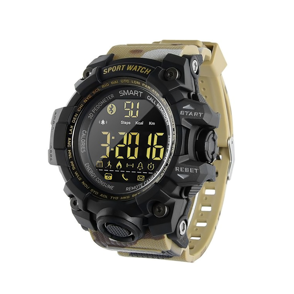 фото Часы carcam smart watch ex16s - yellow camo