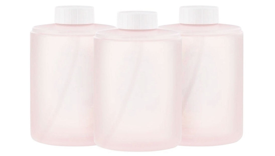 Сменные блоки для Xiaomi Mijia Automatic Foam Soap Dispenser Pink (3 шт) сменные блоки для освежителя воздуха xiaomi deerma automatic aerosol dispenser 3 шт в упаковке