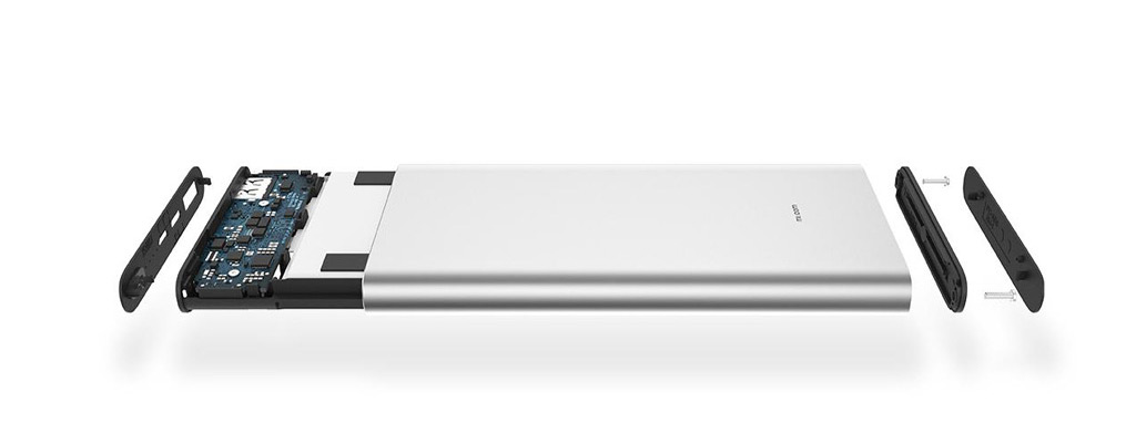 Аккумулятор Xiaomi Mi Power Bank 3 10000 mAh black - Алюминиевый корпус