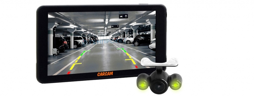Автомобильный видеорегистратор с навигатором CARCAM ATLAS 2 - Поддержка дополнительной камеры