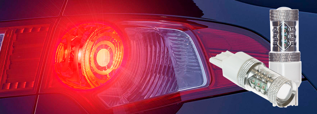 CARCAM WY21/5W-7443-80W красная светодиодная лампа для стоп-огней автомобиля