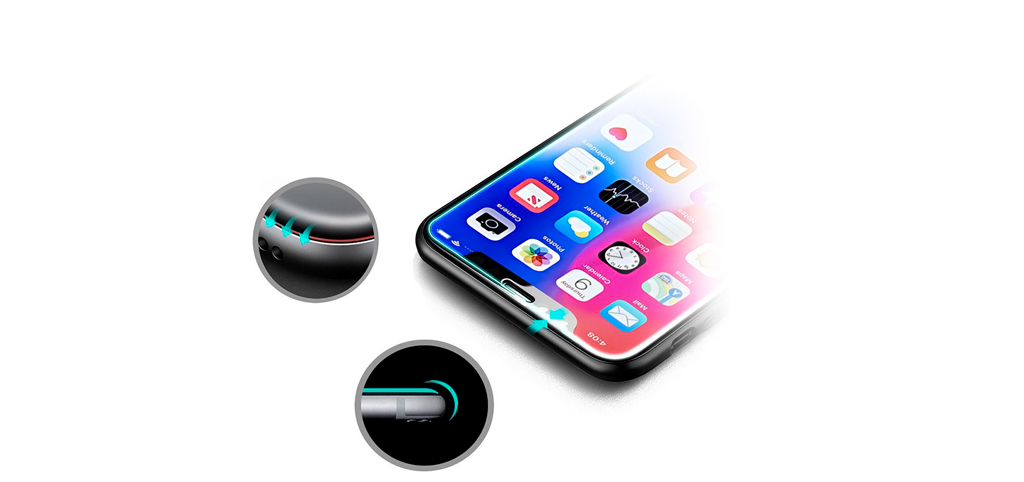 Защитное стекло Iphone XS Max 3D полностью повторяет форму дисплея