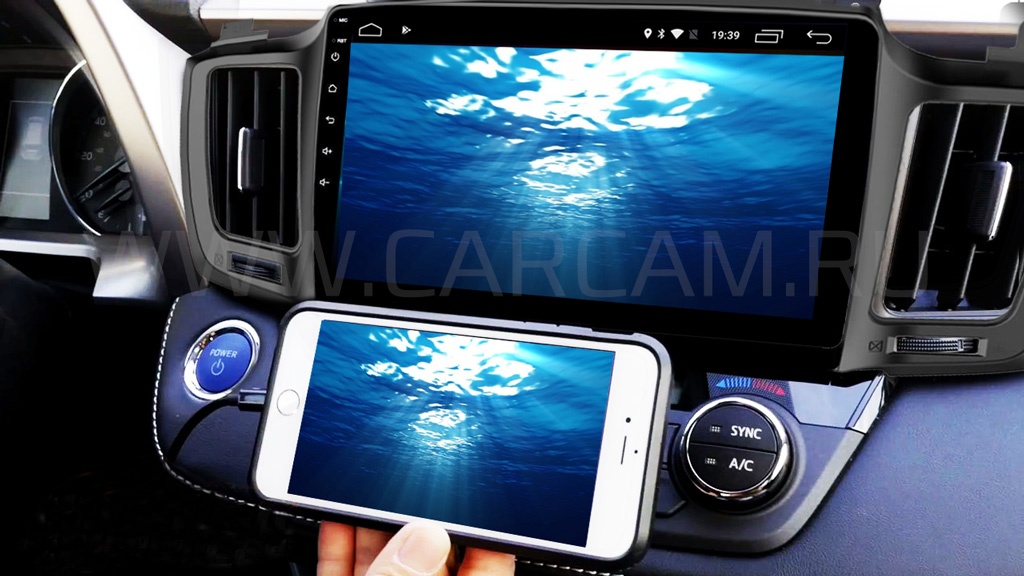 Головное устройство CARCAM AV-1610 for RAV4 (2013-2016) 10" - Поддержка Android Auto и Apple CarPlay