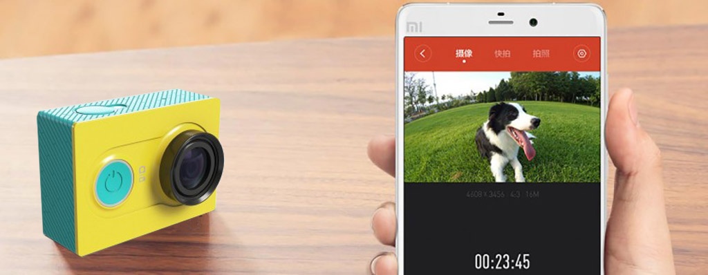 Экшн-камера YI Action Camera Basic Edition green - Синхронизация со смартфоном