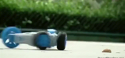 Радиоуправляемая трюковая машина-трансформер CARCAM Fancy Stunt 360 Spin Car - трансформация