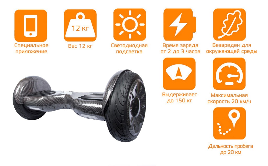 Гироскутер CARCAM 10.5 Carbon