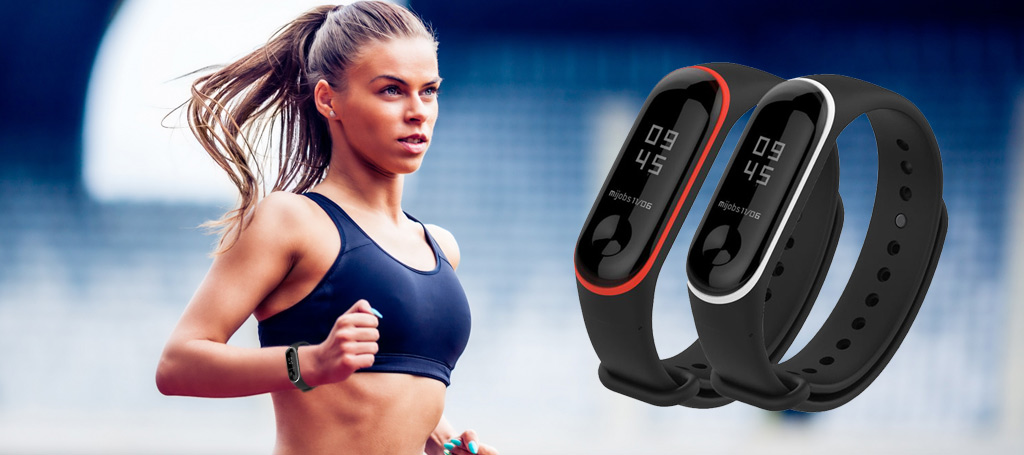 Ремешок для Mi Band 3 Silicon Loop синий/белый – стильный и удобный ремешок для смарт-часов Xiaomi Mi 3 Band