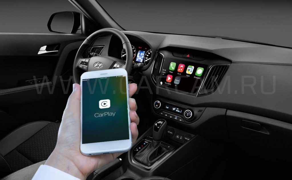 Головное устройство CARCAM AV-1701 for IX25/Creta (2014-2016) 10" Поддержка Android Auto и Apple CarPlay