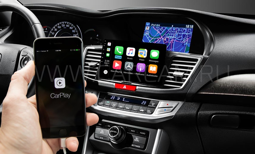 Головное устройство CARCAM AV-1642 for Accord (2014-2016) 10" - Поддержка Android Auto и Apple CarPlay