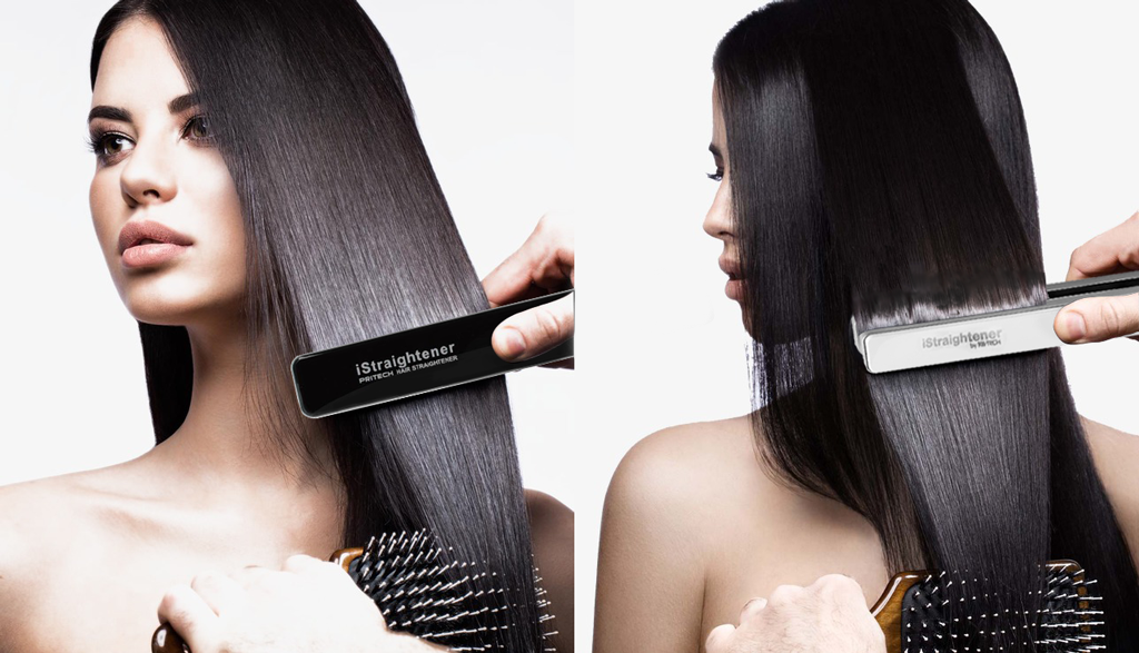 iStraightener black – элегантный проводной утюжок для волос с рабочими поверхностями из керамики создан для удобного и комфортного использования.
