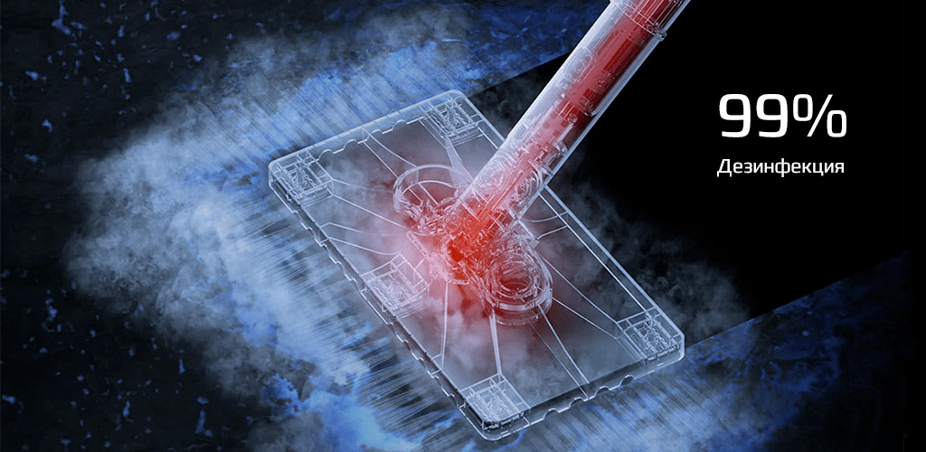 Xiaomi Deerma Steam Cleaner DEM-ZQ600 - Дезинфекция