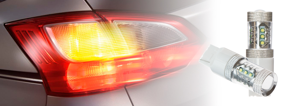 CARCAM W21W-7440-80W белая светодиодная лампа для автомобиля, которую можно использовать в качестве габаритных огней, задних ходовых или поворотников
