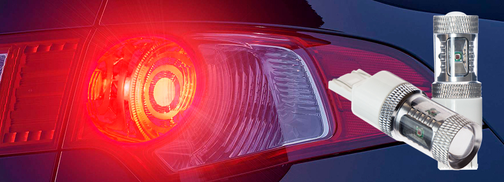 CARCAM WY21/5W-7443-30W красная светодиодная лампа для стоп-огней автомобиля